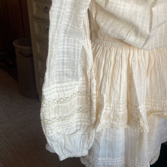 American Eagle Outfitters Cream Long Sleeve Mini Dress - Picture 4 of 8